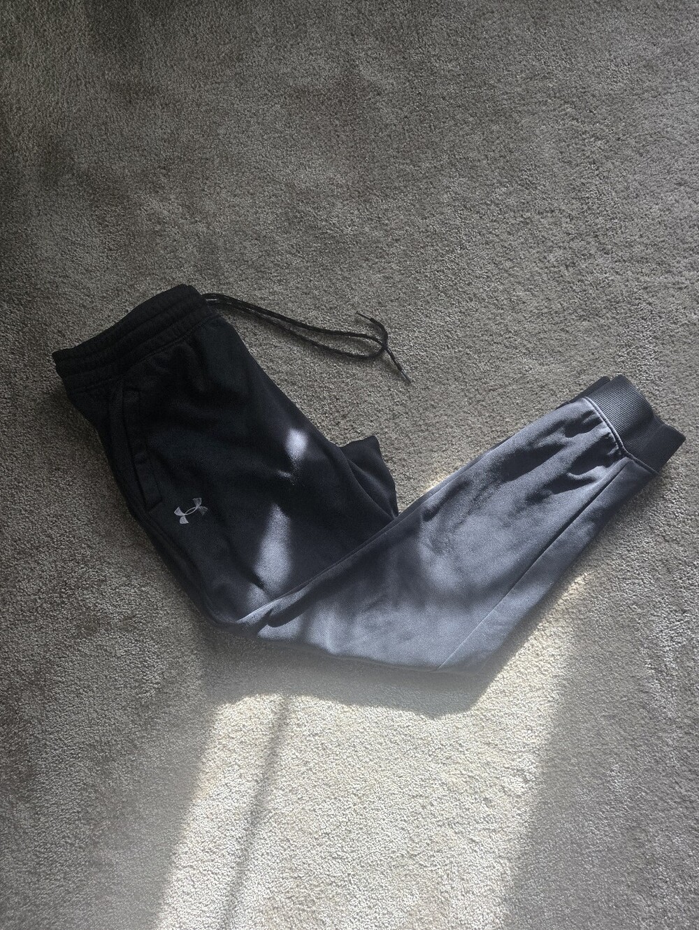 Under Armour Men's Black Athletic Joggers with Logo
